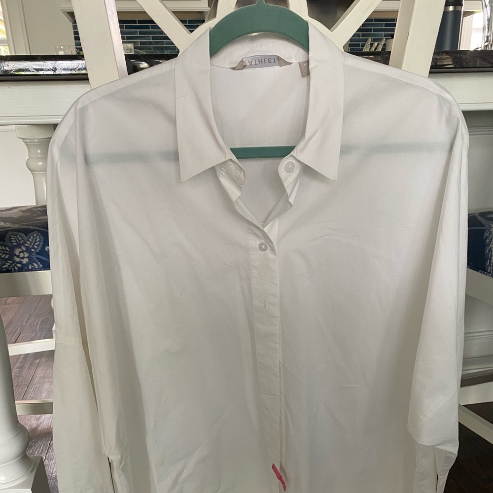 Athleta White Button Down - image 1
